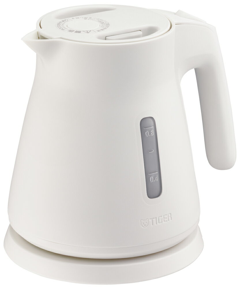 タイガー 電気ケトル　0.8L　ホワイト PCS-A080W QUICK＆SAFE＋ [PCSA080W]