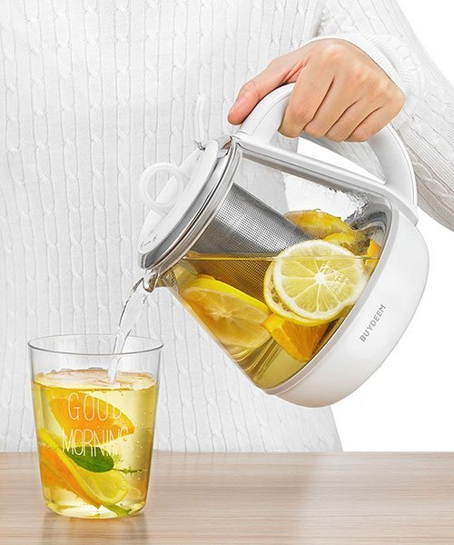 BUYDEEM BUYDEEM/電気ケトル 薬膳ティーポット 1.0L アントレスクエア 食器・調理器具・キッチン用品 その他の食器・調理器具・キッチン用品 ホワイト【送料無料】