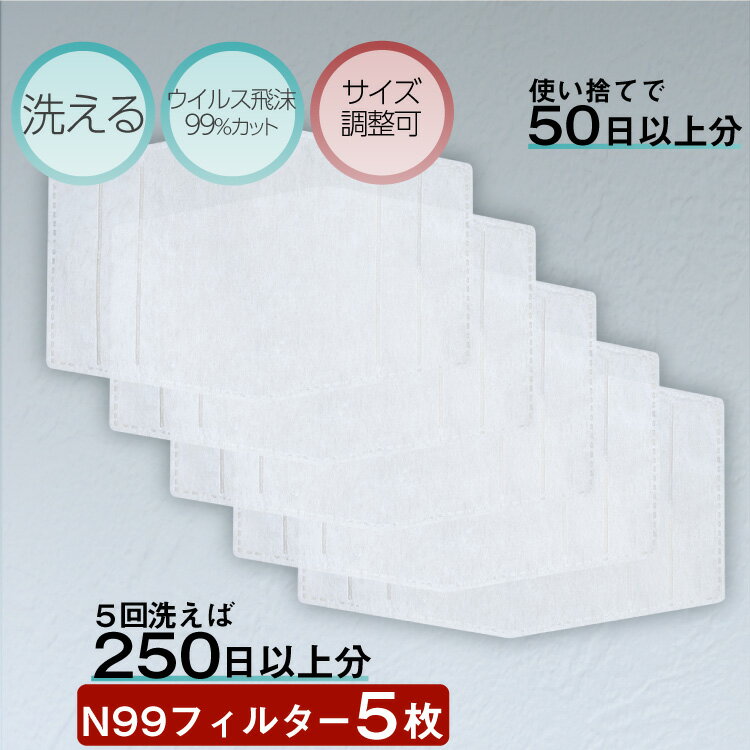 【CARRY N99 マスク 用 ナノ繊維フィルター 】 洗える マスクフィルター 大きい マスク フィルター シート マスクシート 花粉 PM2.5 ウイルス飛沫 99%カット マスク用フィルター 布マスク用シート 不織布 PTFE膜 子供用 可 サイズ調整 キャリー 台湾製