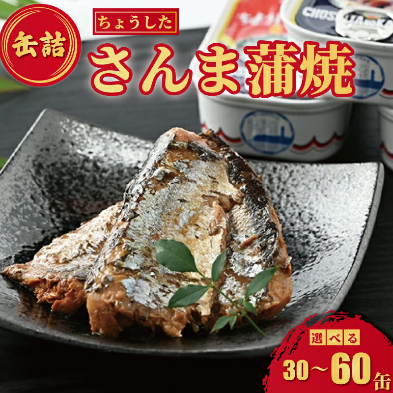 【ふるさと納税】 さんま蒲焼 選べる容量 30缶 ~ 60缶 缶切り不要 秋刀魚 蒲焼 備蓄 保存食 さんま 非常食 災害 大容量 グルメ 缶詰 長期保存 防災 食品 お取り寄せ 贈答 贈物 プレゼント 小分け ギフト おかず つまみ 魚介 ふるさと納税缶詰 常温 千葉県 銚子市 田原缶詰
