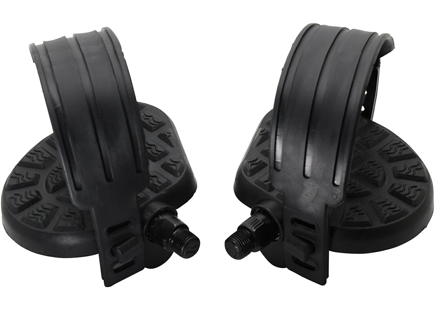 monolife エアロバイク スピンバイク エアロバイクペダル 互換 ペダル 裸足 自転車 修理 交換 厚底 汎用 取り換え エクササイズ フィットネス 左右 ペア セット Bタイプ 9／16 ネジ径 約14.3mm　1／2 ネジ径 約12.7mm