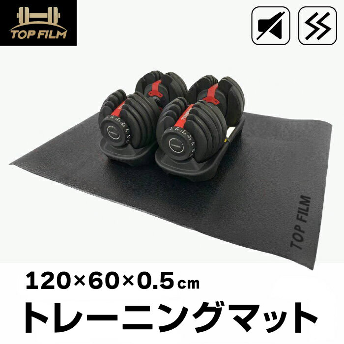 【11日1：59迄使える10％OFFcp！】TOP FILM トレーニングマット フロアマット エアロバイク マット ヨガマット ゴママット Sサイズ