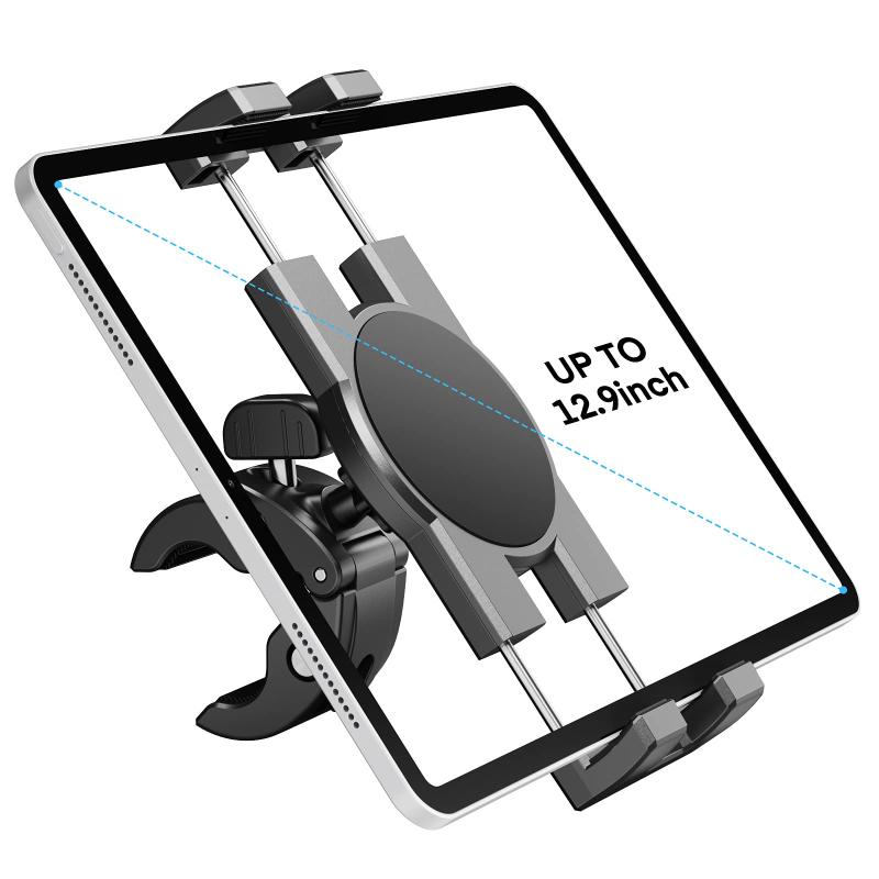 タブレットスタンド ipad ホルダー マウント – タブレットホルダー 三脚 クリップ 固定 ラック – ipad スタンド アーム 自転車 スマホホルダー 安定性 – バイク/ベビーカー/スピンバイク/ジム