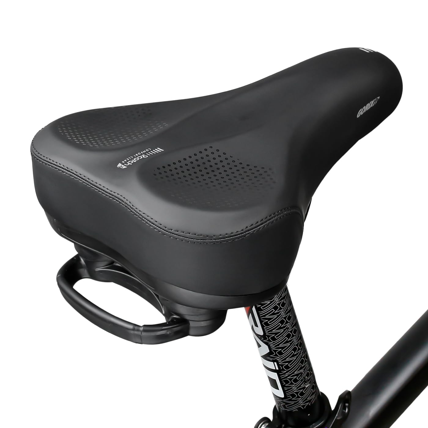 GORIX(ゴリックス)サドル 自転車 痛くない 分厚いクッション/幅広/リアハンドル クロスバイク シート ロードバイク 衝撃吸収 撥水 スピンバイク マウンテンバイク ミニベロ スポーツサドル(GC