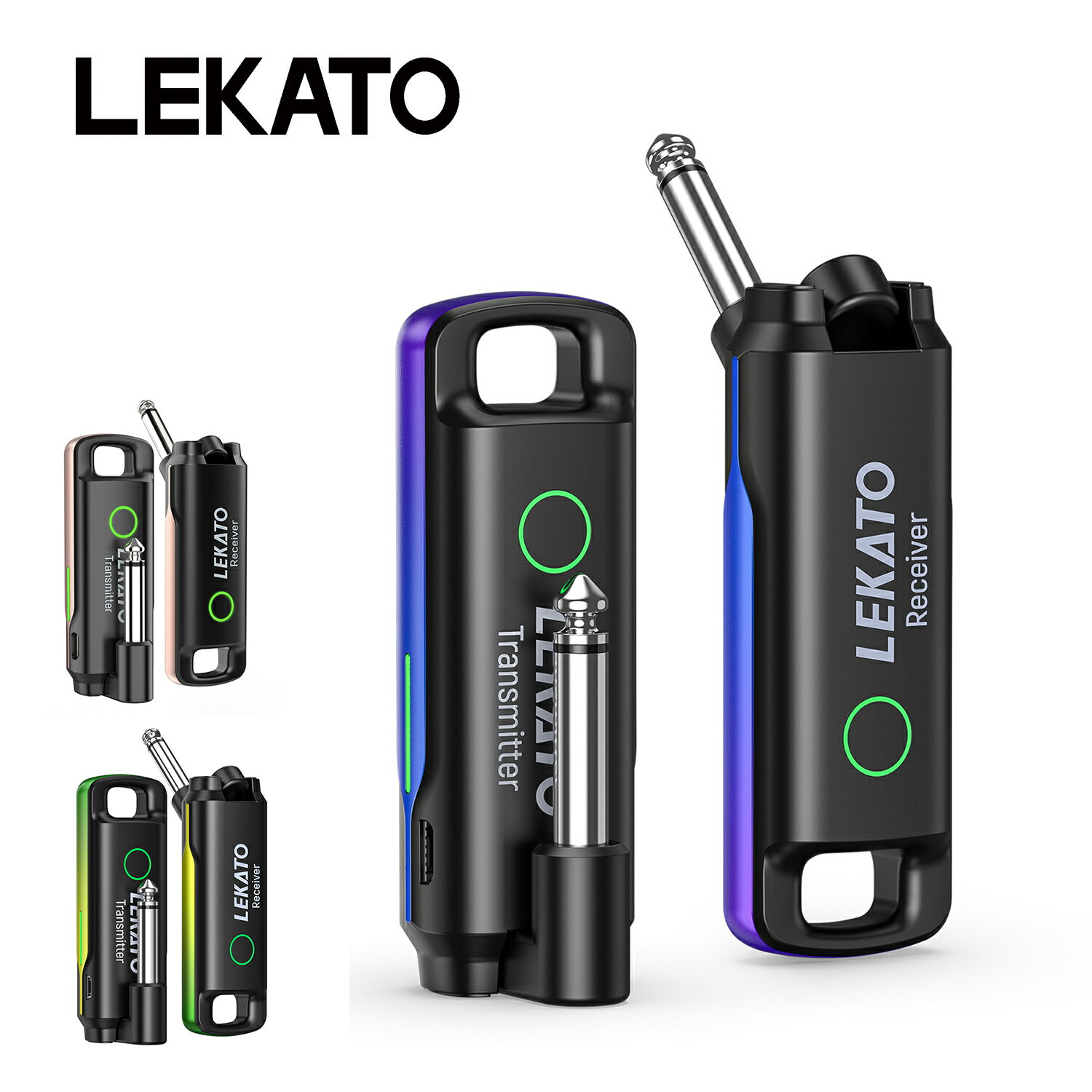 【SS限定クーポンがあり】【楽天1位】LEKATO ギターワイヤレスシステム 送受信機 ギター ワイヤレス 小型 軽量 70チャンネル エレキギターアンプ アコギ ウクレレ 弦楽器用 USB ケーブル不要 干渉なし パワーディスプレイ コンパクト 説明書付き WS-70 新学期 新生活