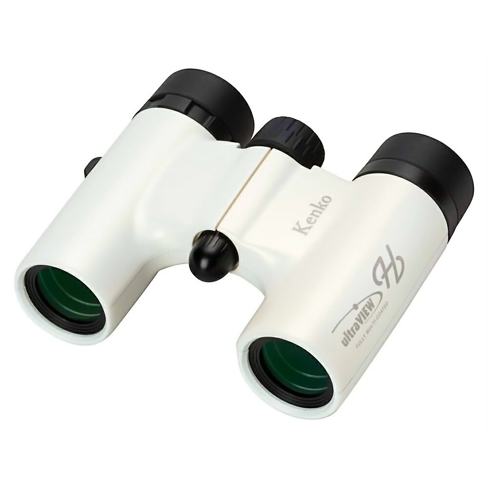 双眼鏡 6倍 ultraVIEW ウルトラビューH 6×21DH FMC Kenko ケンコートキナー 口径21mm ダハプリズム フルマルチコート 軽量 アルミダイカスト製 ホワイト 6X21DHFMC-WH ◆宅 【楽天ロジ発送】