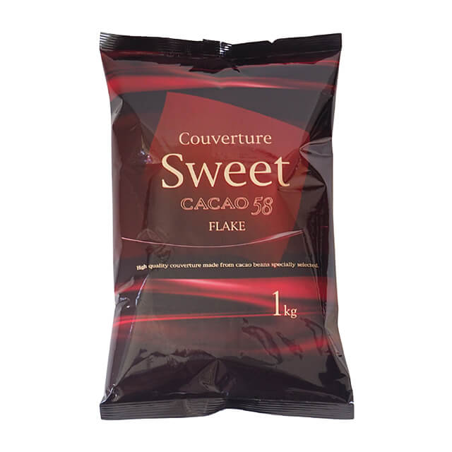夏季冷蔵 不二製油 クーベルチュール スイート（フレーク） 1kg｜業務用 チョコレート バレンタイン ホワイトデー 手作り お菓子作り 製菓
