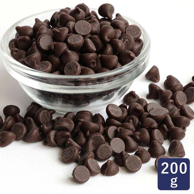 ママパン 高級チョコレートチップ(スイート) 200g カカオ分36.87％ チョコレート 製菓用 チョコチップ トッピング 練り込み_