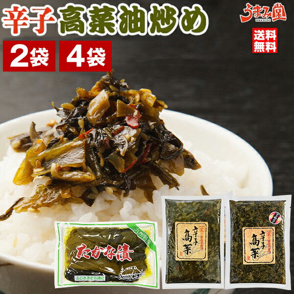 辛子高菜 選べる2袋 4袋 明太子入高菜 高菜漬け 送料無料 博多 福岡 九州産 帰省土産 旅行土産 おかず たかな ご飯のお供 食べ比べ 漬物 惣菜 おつまみ お土産 ギフト ポイント消化 名産品 [メール便]