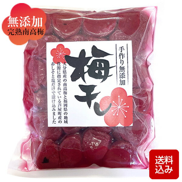 梅干し しそ漬け すっぱい梅干し しそ梅 添加物不使用 無着色 九州産 メール便