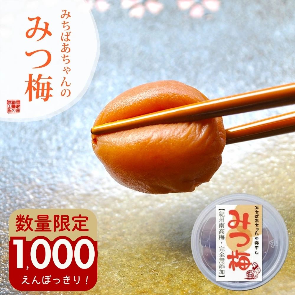 ＼1000円ポッキリ！／無添加 『みちばあちゃんの梅干し「みつ梅」』 はちみつ梅 梅干し 樽の味 子供 塩分ひかえめ 熱中症対策 夏バテ防止 南高梅 薄皮 柔らかい はちみつ ハチミツ 蜂蜜 はちみつ梅干し 甘い 減塩 贈り物 食べ物 ギフト お取り寄せ お歳暮 お歳暮ギフト