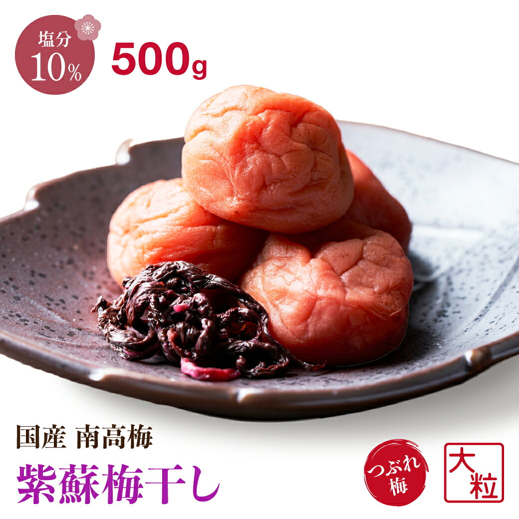 梅干し 訳あり 紫蘇 塩分10% 500g 梅干 紫蘇漬け しそ 紫蘇梅 和歌山県 紀州産 南高梅 訳あり つぶれ 紀州 国産 お弁当 お徳用 梅 紀州梅干し 10% つぶれ梅 KIMARU