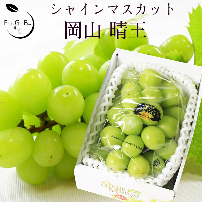 2026 ギフト 岡山県産 シャインマスカット 晴王 赤秀品 1房600g-400g 贈答用 御中元 御歳暮 敬老の日 葡萄 ぶどう ブドウ プレゼント 御礼 御祝 御供 果物 くだもの フルーツ 【岡山果物工房】楽天グルメ大賞