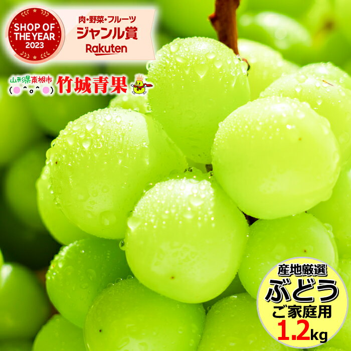 【9月上旬から順次出荷予定】産地厳選 ご家庭用 ぶどう シャインマスカット 1.2kg(2〜6房)※日時指定はメールで※【山形産 ぶどう ブドウ 葡萄 ご自宅用 ご家庭用 お得 訳あり わけあり お試し 果物 フルーツ 人気 送料無料 お取り寄せ】