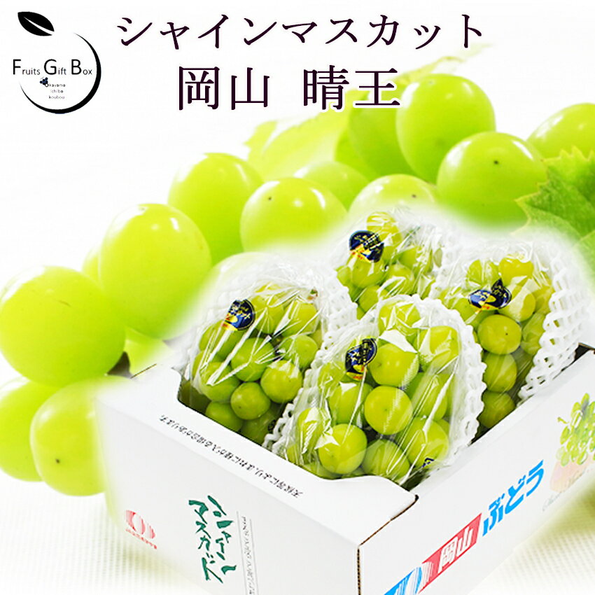 2026 ギフト 岡山県産 シャインマスカット 晴王 2kg (3〜5房) 特秀品 赤秀 青秀 大粒 贈答用 御中元 御歳暮 敬老の日 葡萄 ぶどう ブドウ プレゼント 御礼 御祝 御供 果物 くだもの フルーツ 【岡山果物工房】 楽天グルメ大賞