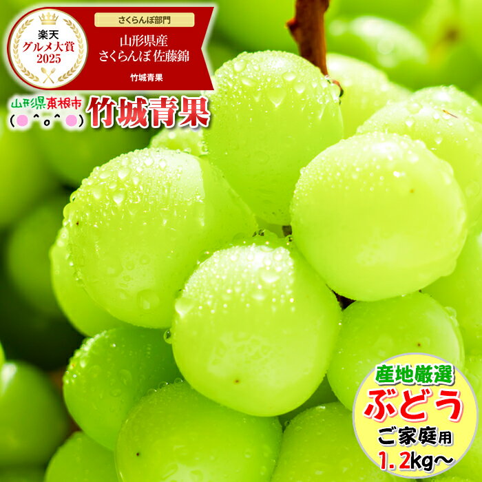 【9月上旬から順次出荷予定】産地厳選 ご家庭用 ぶどう シャインマスカット 1.2kg～ ※日時指定はメールで※【山形産 ぶどう ブドウ 葡萄 ご自宅用 ご家庭用 お得 訳あり わけあり お試し 果物 フルーツ 人気 送料無料 お取り寄せ】