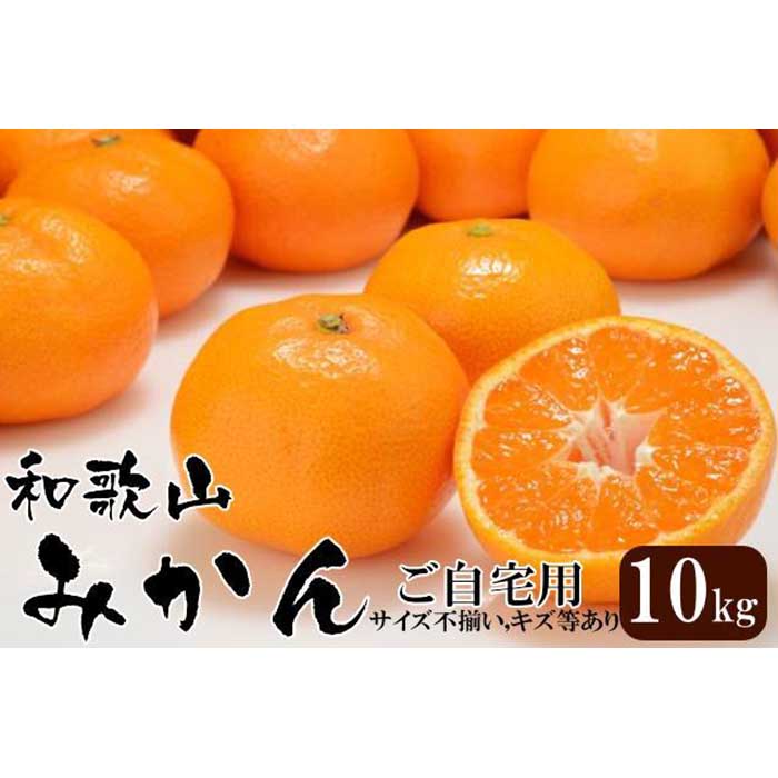 【ふるさと納税】和歌山産 みかん 10kg ［ご自宅用・サイズ不揃い・キズ等あり］［ヤマタ大谷商店］ | 和歌山市 柑橘類 ご家庭用 訳あり フルーツ 人気 おすすめ みかん 果物 甘い ジューシー ビタミンC 季節限定 お取り寄せ 通販 送料無料 ふるさと納税