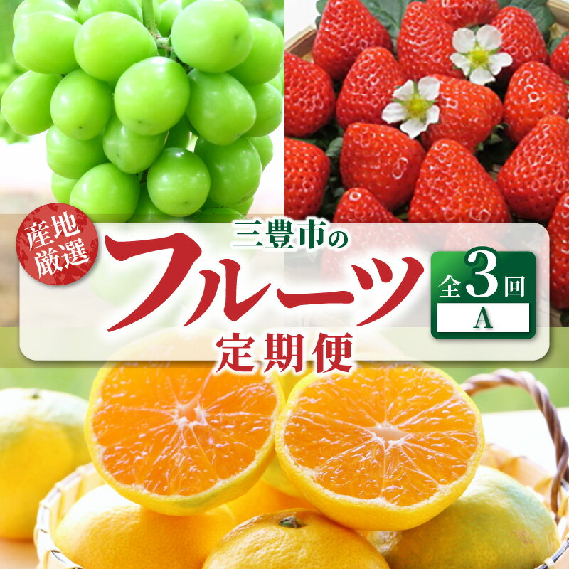 【ふるさと納税】 フルーツ 定期便 果物 「 産地直送 フルーツ定期便 3回 さぬきひめ シャインマスカット 早生みかん 」 [ いちご ぶどう マスカット みかん 食べ比べ お取り寄せ ギフト 人気 送料無料 香川県 三豊市 40,000円 台 返礼品 マミィギフト ]
