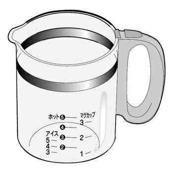 パナソニック コーヒーメーカー用ガラス容器 ACA10-1361KU