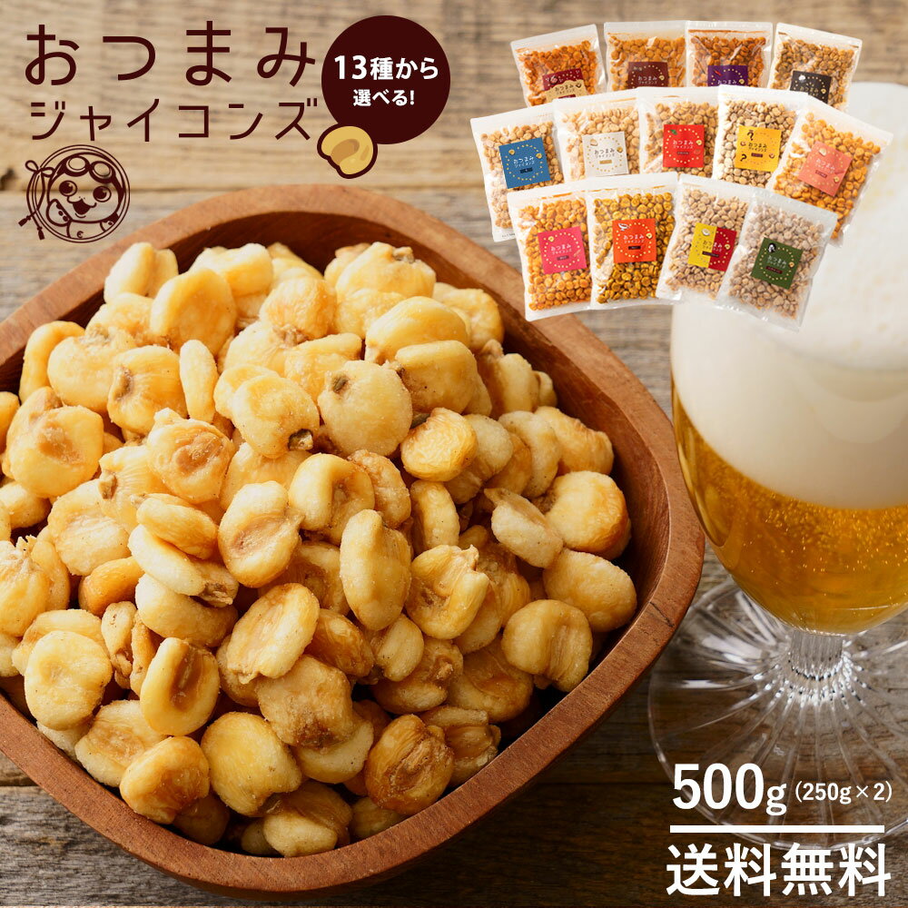 ジャイアントコーン 「全13種類から2種類選べるこだわりフレーバーのおつまみジャイコンズ500g(250g×2)」 送料無料 [ レビュー高評価 ランキング おつまみ 人気 味付け ]