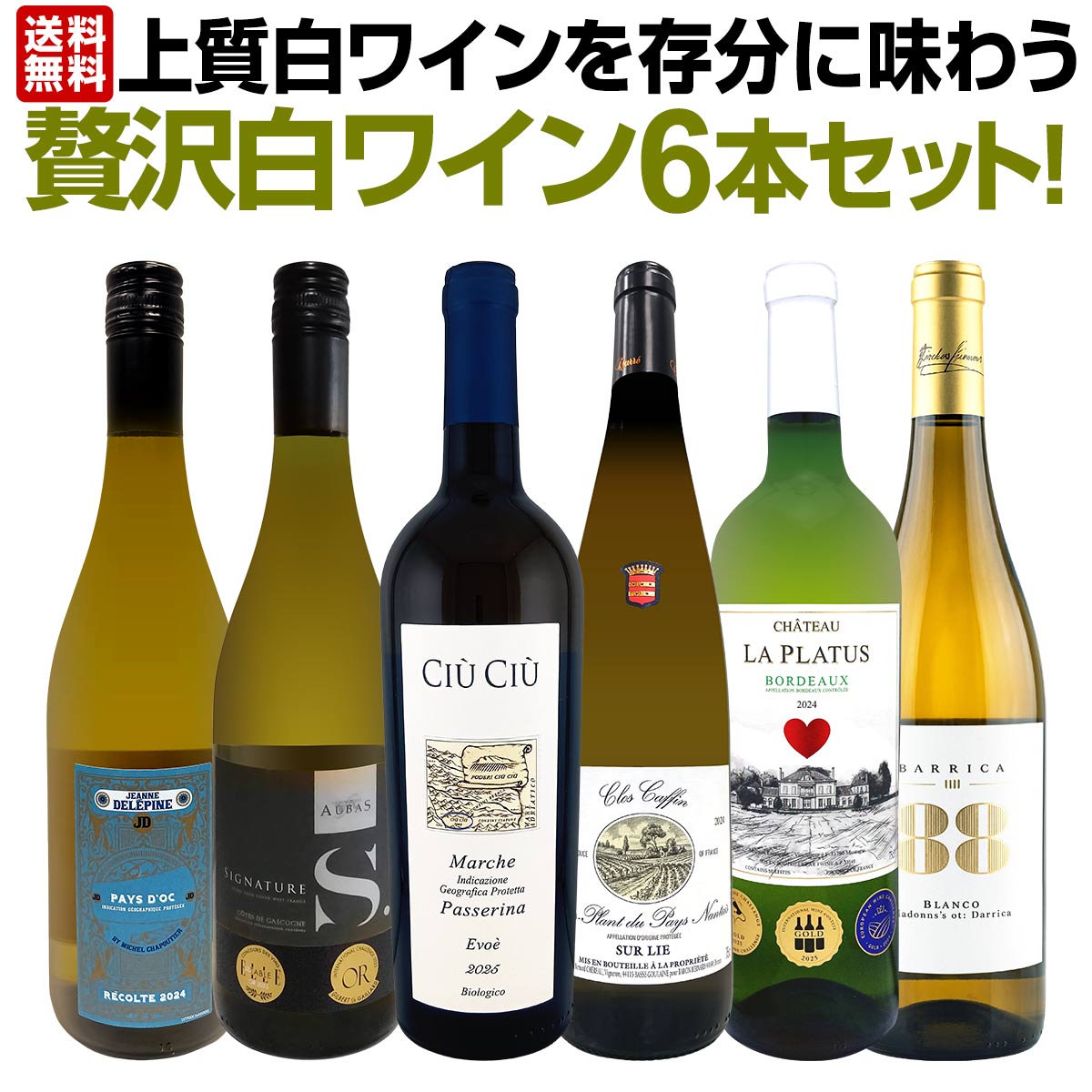 白ワイン セット ワインセット 白 ワイン ギフト 箱 京橋ワイン 京橋わいん 特選 6本 お歳暮 上質 飲み比べ 贅沢 送料無料 第75弾 当店≪極≫ 厳選 イタリア 白ワイン好きならこのセット 旨みがギュっと凝縮した白ワインだけ 華やかでボディがしっかりしたホワイト6本 辛口