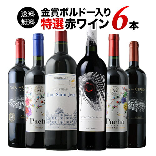 金賞ボルドー＆カリスマ醸造家 特選赤ワイン6本セット 送料無料「11/20更新」