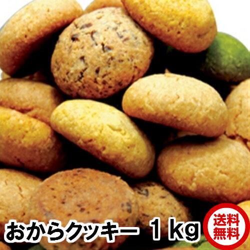 【楽天1位】 再度販売開始　おから豆乳クッキー 1kg 送料無料 賞味期限2026年10月 チョコ オレンジ チーズ シナモン 抹茶のミックス 豆乳おからクッキー