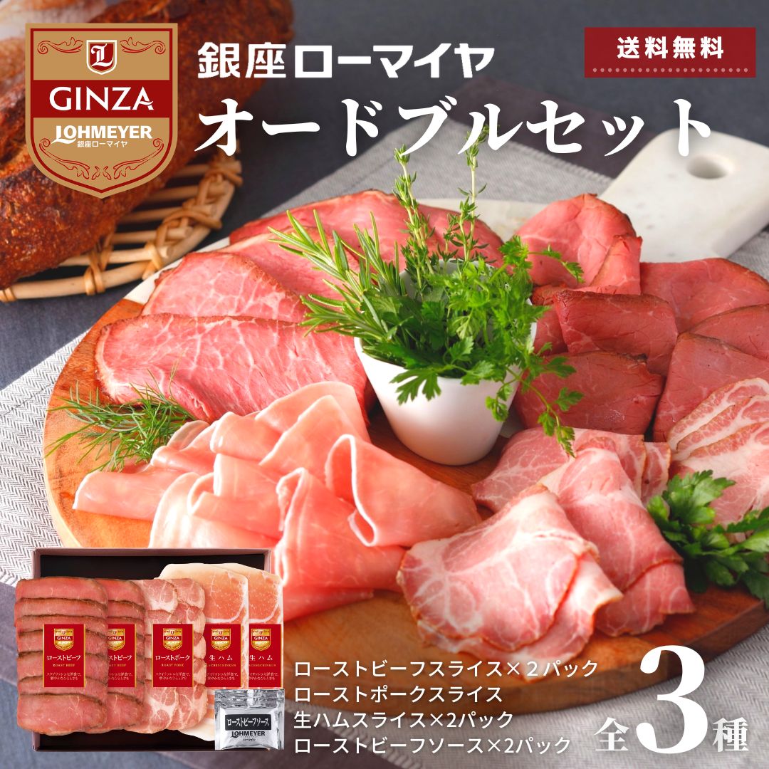 【 限定 P5倍 7/20迄】 お中元 ギフト お肉 オードブル ギフト 銀座ローマイヤ 冷凍 ハム ローストビーフ ローストポーク 生ハム セット 詰合せ 送料無料 食品 豚肉 グルメ スライス済 個包装 ソース付 食品 お肉 ローマイヤ プレゼント のし 贈り物 御祝 お取り寄せ sg