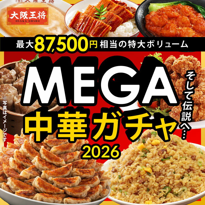 ＜大阪王将 MEGA中華ガチャ2026／9,490円以上保証！＞ 大阪王将 福袋 冷凍食品 食品 チャーハン 炒飯 餃子 冷凍餃子 ギョウザ 肉焼売 シュウマイ 水餃子 唐揚げ からあげ