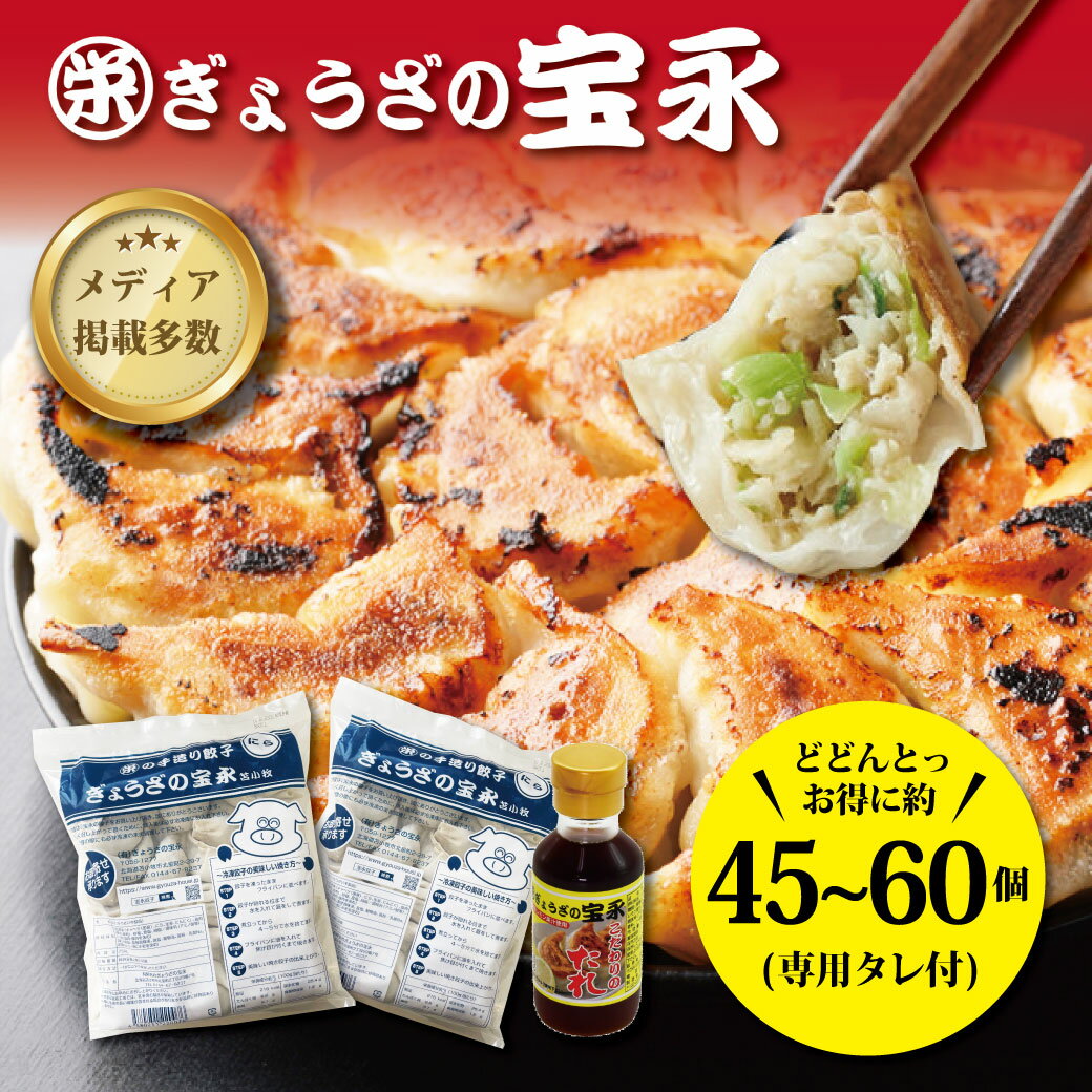 【ポイント2倍】【送料無料】 宝永スタンダードセット （専用たれ付き） 総重量1.125~1.5kg ぎょうざの宝永【製造元】北海道 冷凍餃子 ぎょうざ 生餃子 中華 惣菜 点心 もちもち にんにく ギフト 御礼 内祝 お返し お中元 父の日
