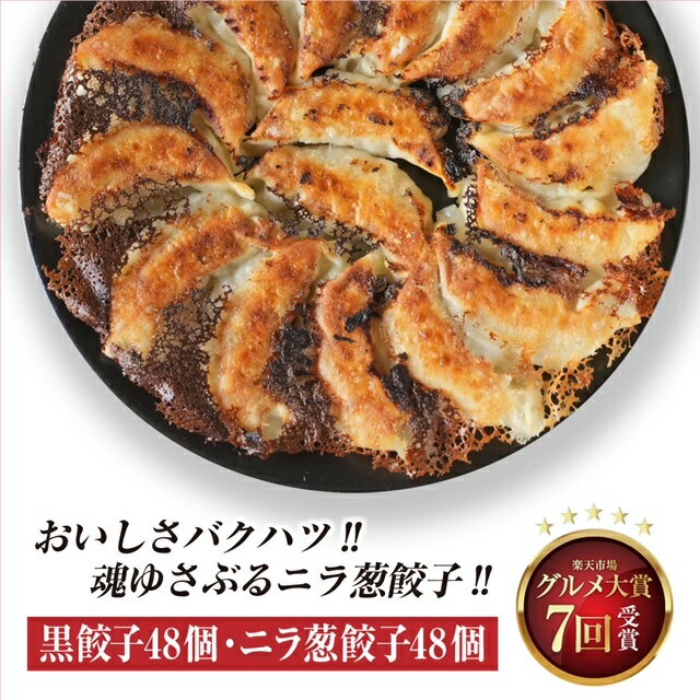 黒餃子48個 ニラ葱餃子48個入り ぎょうざ 冷凍餃子 冷凍食品