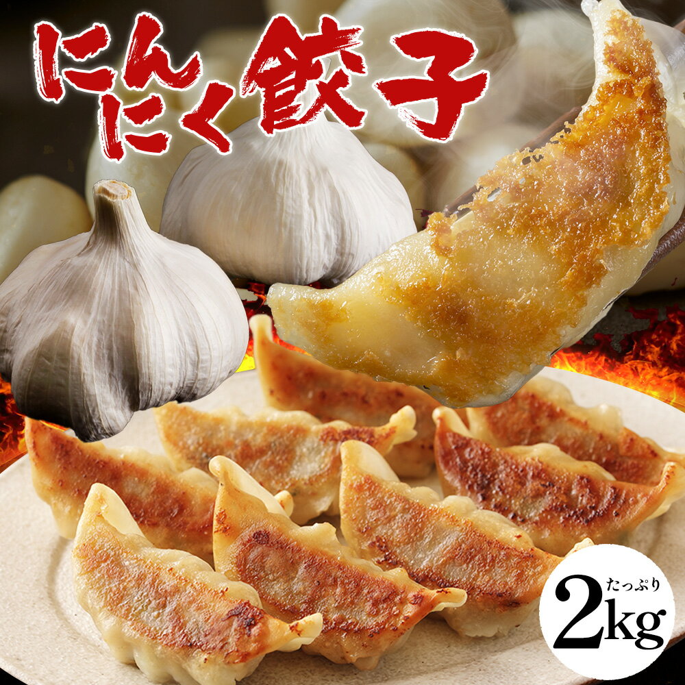 【 青森県産にんにく 使用 】にんにく激まし餃子 2パック×50個 計100個 パリッとジューシー！ 餃子計画 餃子 ぎょうざ ギョウザ 生餃子 冷凍餃子 冷凍生餃子 冷凍食品 送料無料 国産素材 福地ホワイト六片種 業務用