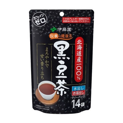 伊藤園 伝承の健康茶 北海道産100％黒豆茶 ティーバッグ 14袋【ポイント2倍】【フラリア】