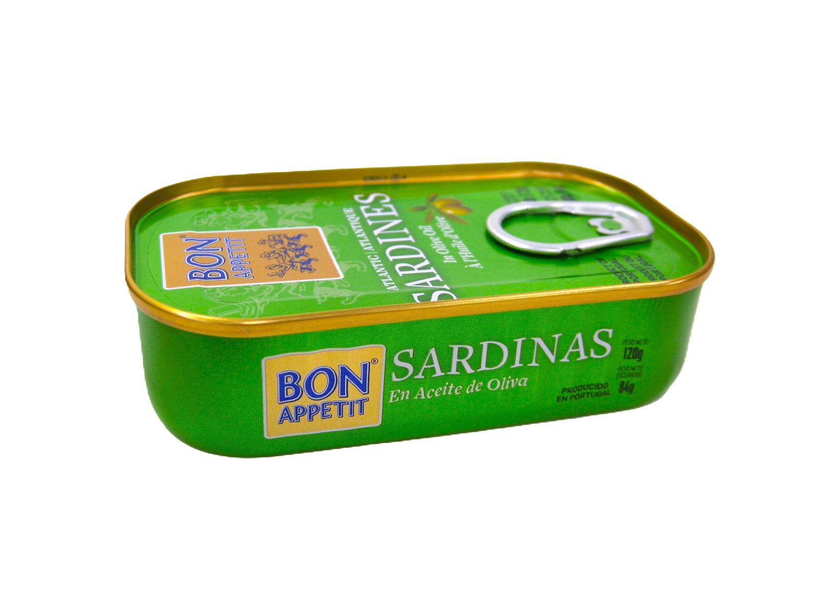 【本場ポルトガル産】Bon Appetit ボナペティ オイルサーディン缶 オリーブオイル漬 5缶セット、脂が軽く臭みなし、そのまま美味しい