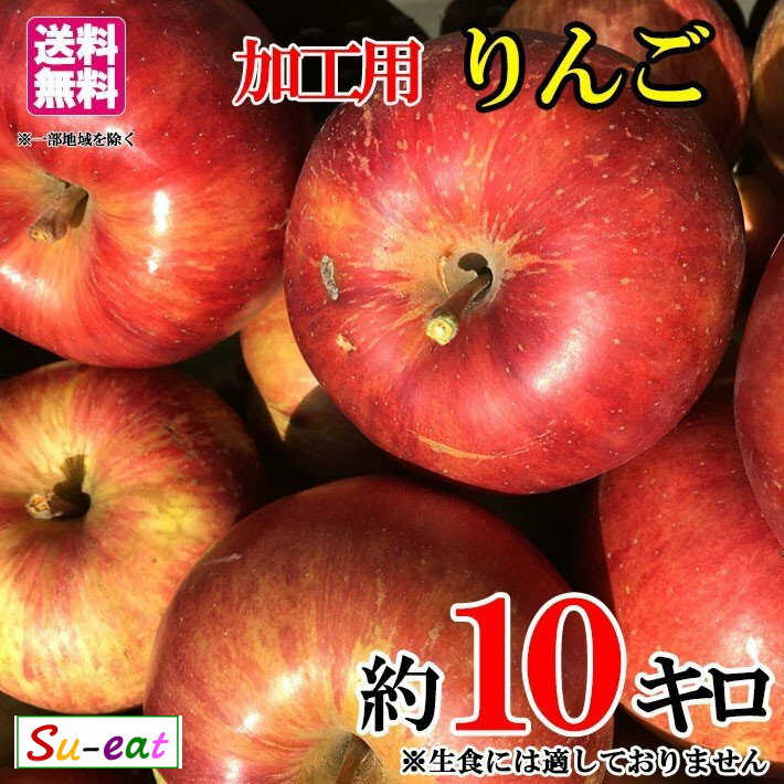 8月下旬〜9月上旬　加工用 りんご 減農薬 長野県産 約10キロ　レビューを書いたら200円クーポン