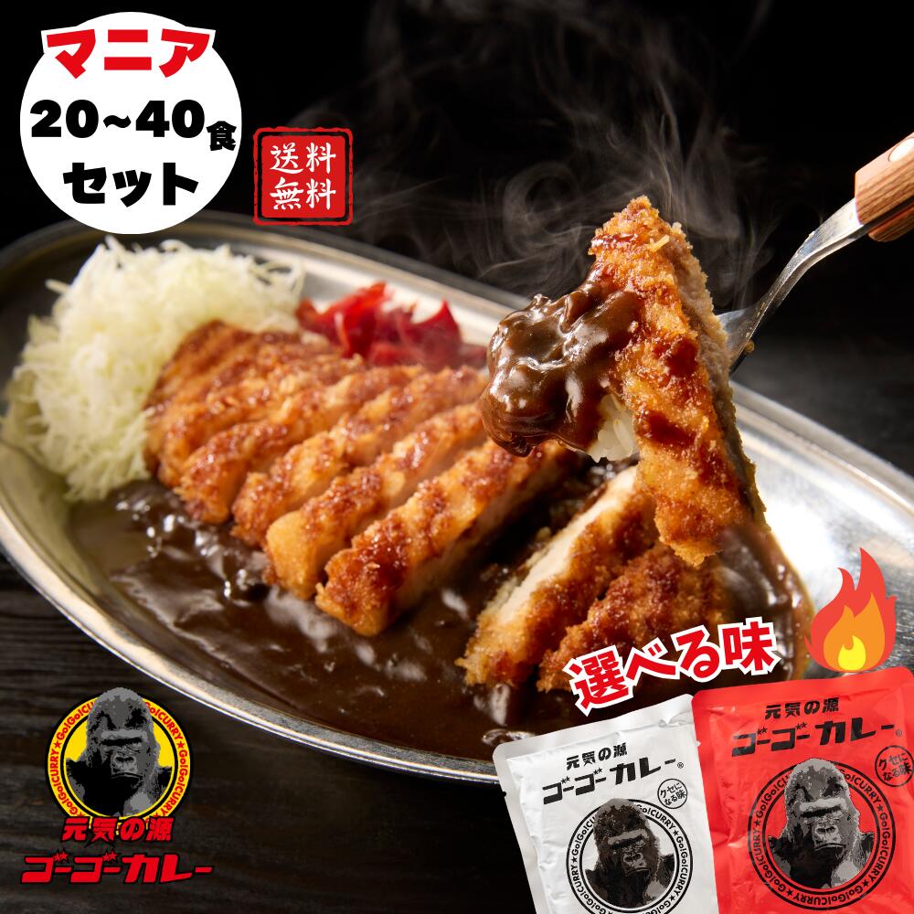 ポイント20倍！6/4 20:00～6/11 01:59【ゴーゴーカレー】★送料無料★選べる 中辛 辛口 20食 30食 40食 セット カレー レトルト カレー 金沢カレー ご当地 グルメ 人気 国民食 辛口 中辛 甘口 常温 湯煎 仕送り 大容量 業務用 非常食 備蓄用 レトルト 濃厚 レンジ対応