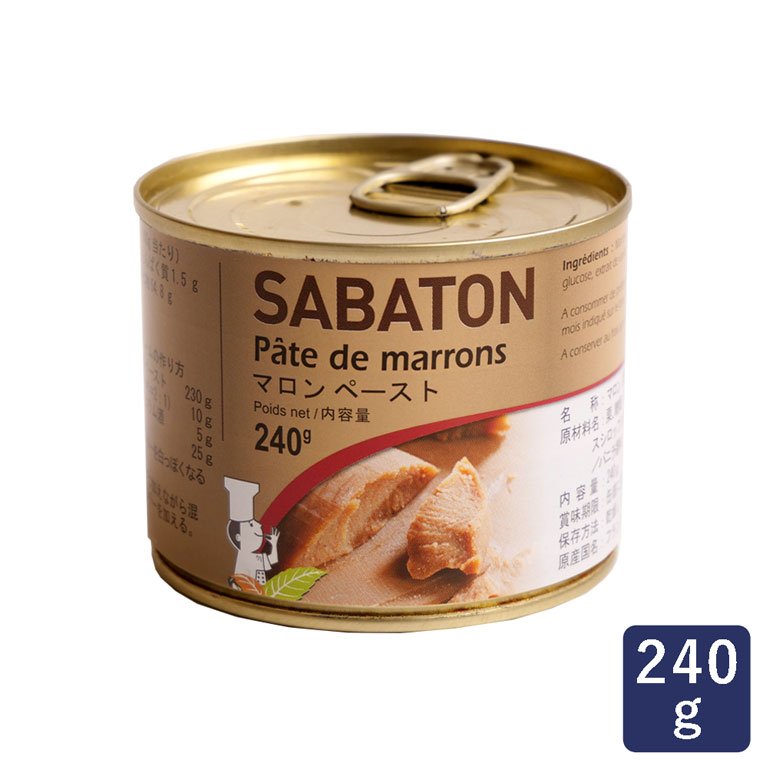 サバトン(SABATON) マロンペースト 240g 栗 缶詰 くり_
