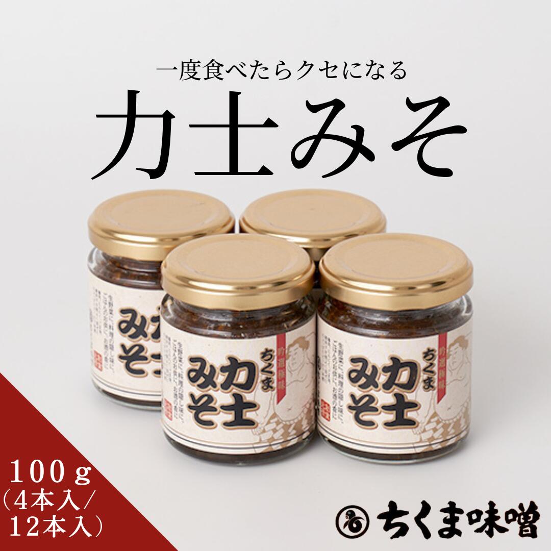 味噌 ちくまの力士みそ 100gx4本入・12本入 肉みそ