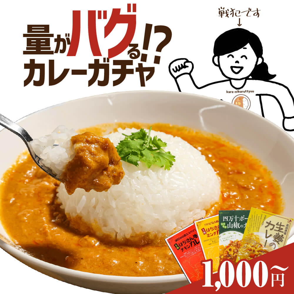 1000円ポッキリ 送料無料 カレー ガチャ 楽天 お試し 食品 レトルトカレー ご当地カレー 詰め合わせ レンジ対応 夏の福袋 2026 食品 高知 プチギフト 買い回りマラソン 面白い プレゼント ギフト おすすめ ご当地 グルメ カレーセット ご当地グルメ 特産品 高知 /カレー/