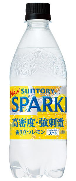 ［飲料］2ケースまで同梱可★サントリー　天然水スパークリング　レモン　500mlPET　1ケース24本入り　（南アルプス）（無糖）（強炭酸水、タンサン水）SUNTORY