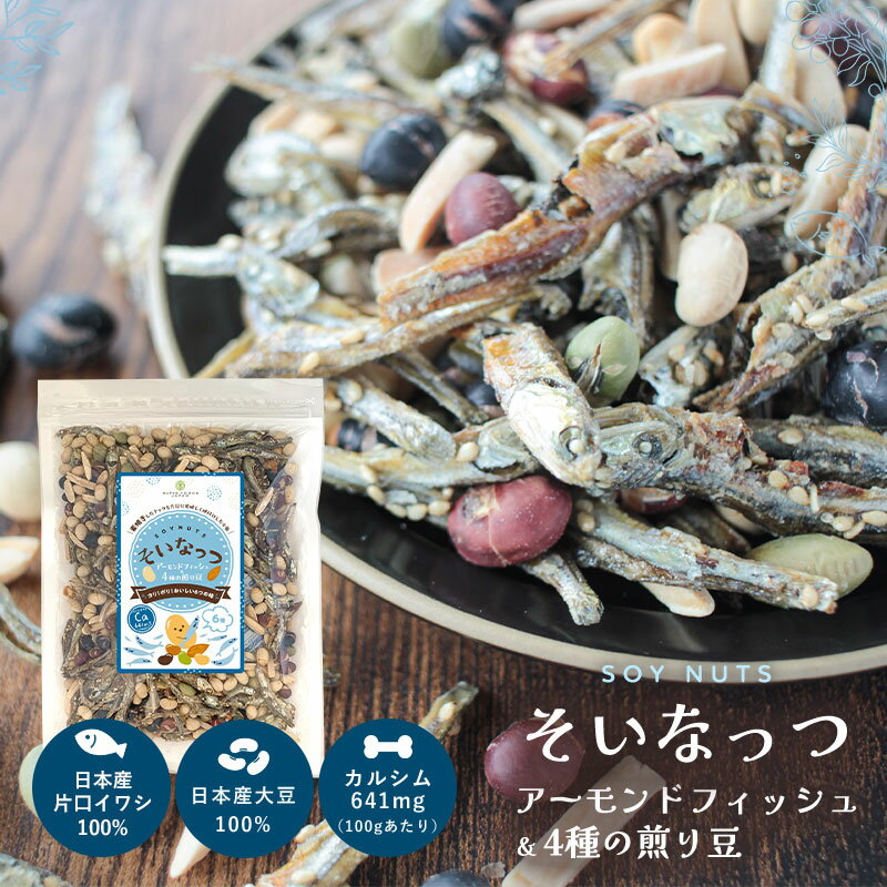 そいなっつ アーモンドフィッシュ 4種の煎り豆 300g 送料無料 小魚 アーモンド 国内加工 お菓子 おやつ おつまみ 乾燥豆 いり大豆