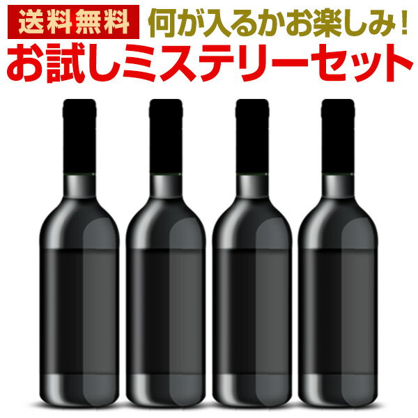 ワインセット ワイン ギフト 箱 京橋ワイン 京橋わいん 4本 飲み比べ 詰め合わせ 送料無料 ミステリーワインセット お1人様1セットまで※他商品との同梱可 一部訳あり品が入ることもございます ワイン x 4本 当店内の他のワインを追加しても送料無料