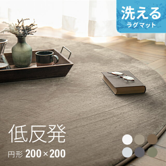 ラグ rug 円形 北欧 低反発 円形ラグ 低反発ラグ 200×200 かわいい おしゃれ カーペット シャギーラグ 楕円 厚手 絨毯 厚手 丸型 グリーン 滑り止め 防音マット モダン 冬用 夏用