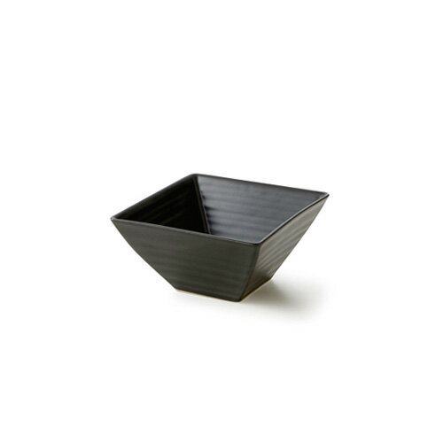 【黒マット】NN 12cm スクエアボール日本製 皿 おしゃれ 食器 アウトレット 日本製 磁器 食器 煮物鉢 ◆bk 和食器 角鉢 中鉢 サラダボール 業務用食器 黒 おしゃれ お皿