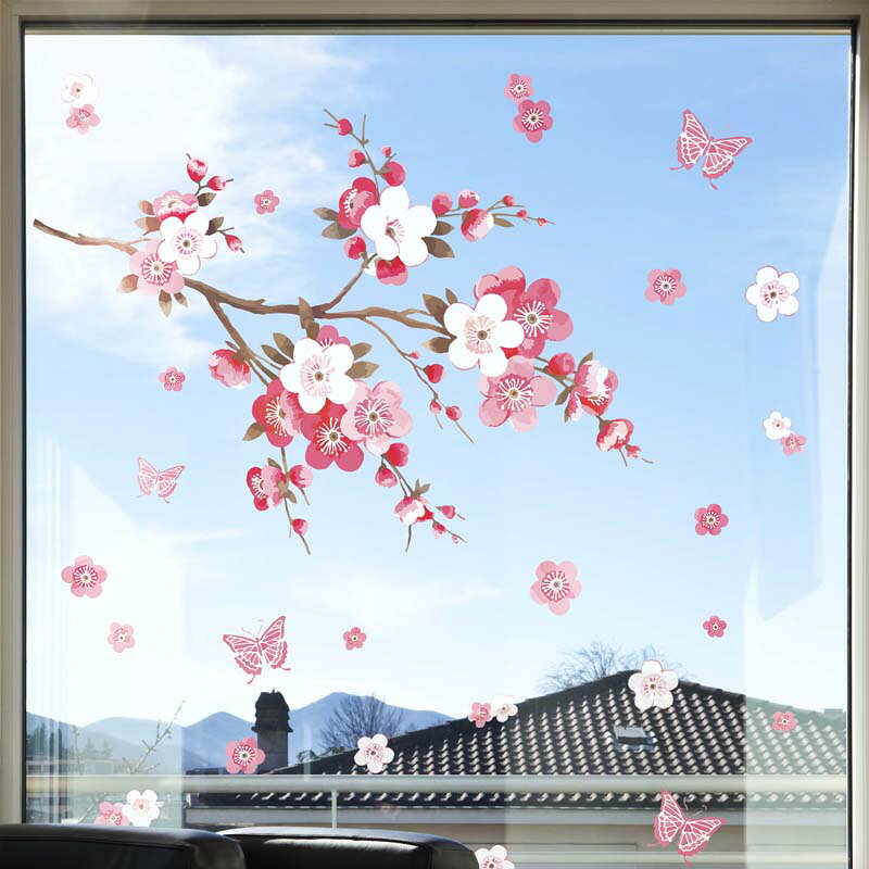 梅 桜 ウォールステッカー はがせる 【春うらら】 壁 シール ステッカー 壁紙 大きい 飾り 飾りつけ おしゃれ 誕生日 こどもの日 鯉のぼり ひな祭り おひな様 雛祭り お雛様 花 子供部屋 子供 トイレ サイン 文字 英字 春 入園 入学 卒園 卒業 節句 桜 受注印刷