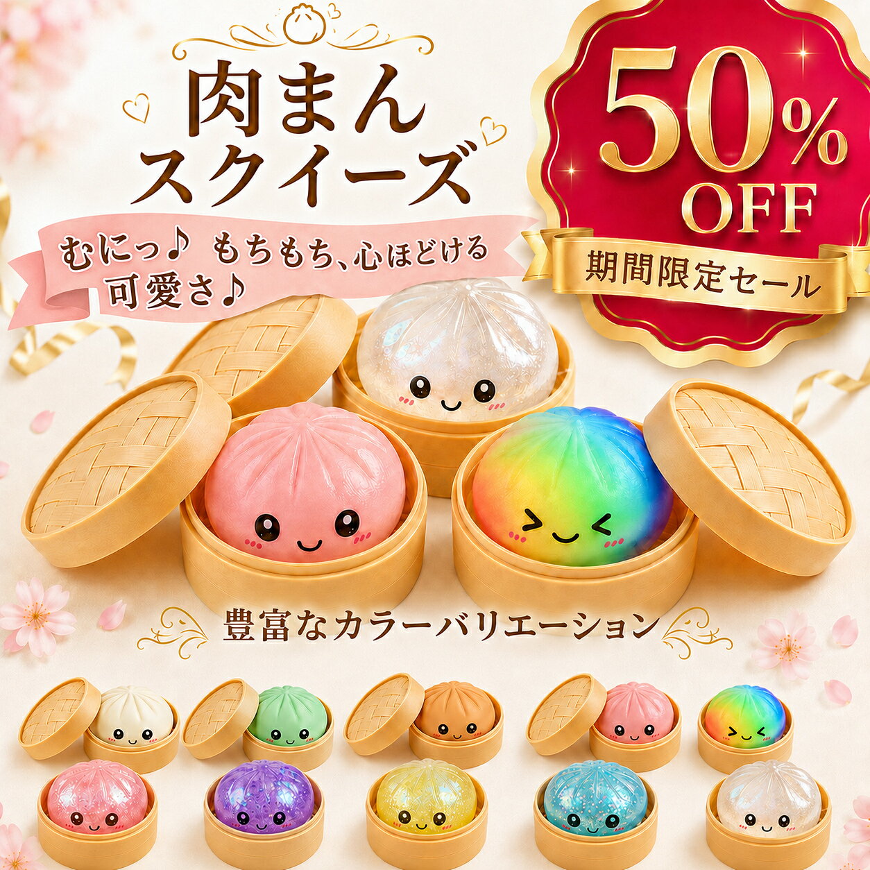 【半額クーポン利用で700円/個 最大4個入り】 スクイーズ 肉まん ストレス 解消 おもちゃ 10色ランダム発送 squishy dumpling 玩具 水感 もちもち 柔らかい 握る玩具 知育 景品 餃子型 低反発 高反発 子供 大人兼用 ミステリー餃子スクイーズボックス 中華まん