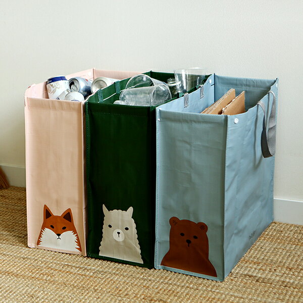 分別リサイクルバッグ Tarpaulin Bag – 01 Animal／デイリーライク Dailylike かわいい おしゃれ 子供部屋 分別ゴミ箱 ランドリーバッグ 買い物バッグ 収納ボックス 収納 おもちゃ収納 大容量 折り畳み ターポリン 韓国【宅無】