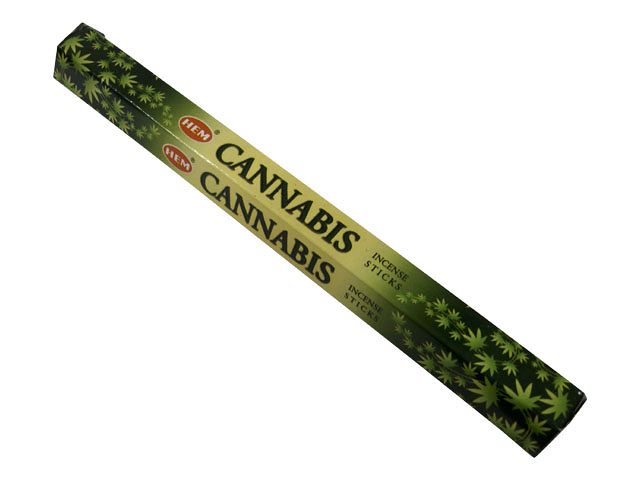 お香 カナビス香 スティック HEM　CANNABIS インセンス インド香 アジアン雑貨 ポスト投函配送選択可能です 6箱毎に送料1通分が掛かります