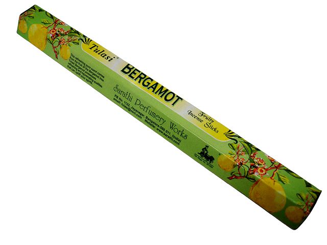 お香 ベルガモット香 スティック TULASI BERGAMOT インセンス インド香 アジアン雑貨 ポスト投函配送選択可能です 6箱毎に送料1通分が掛かります