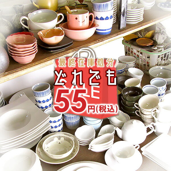 【在庫処分】【55円均一】 アウトレット品込 激得食器 和食器 洋食器 中華食器 お皿 鉢 受け皿 プレート ボウル ボール グラス ガラス ぐい飲み 計量スプーン 花瓶 業務用にも 最終価格